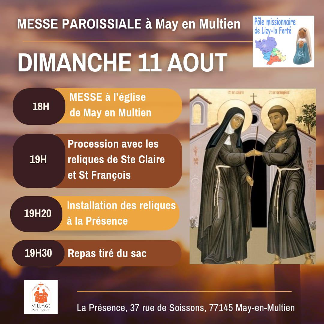 Messe paroissiale à May en Multien