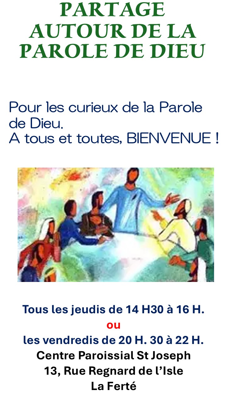 Partage autour de la parole de Dieu
