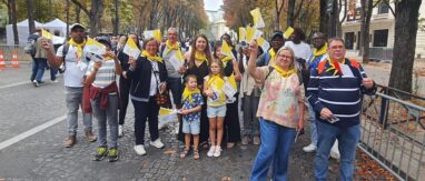 Témoignages des pèlerins du pôle à l&rsquo;occasion de la visite du pape Léon XIV en France
